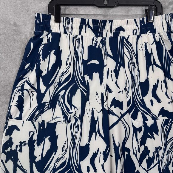 Lululemon Swift Mid-Rise Wide Leg Pant Sz 12 Whimsical Meld Wp Bone Mineral Blue - Picture 3 of 15